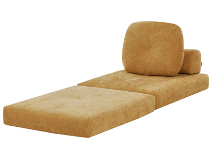  Single Sofa Bed OLDEN Chenille Mustard