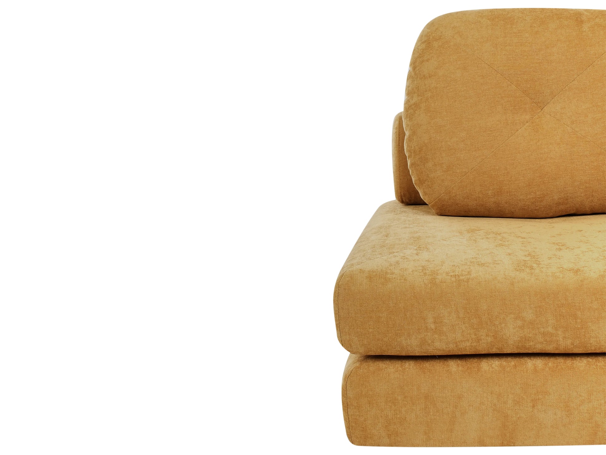  Single Sofa Bed OLDEN Chenille Mustard