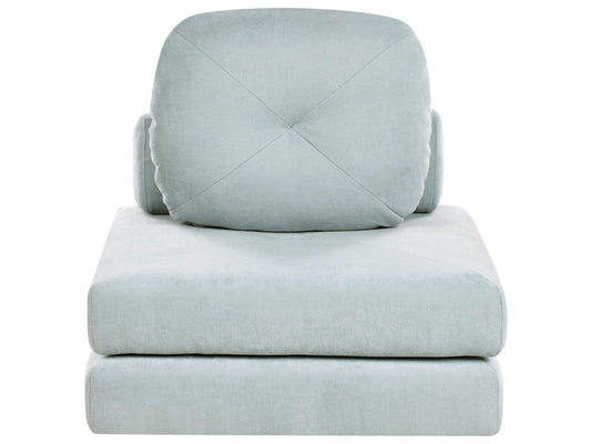  Single Sofa Bed OLDEN Chenille Light Blue