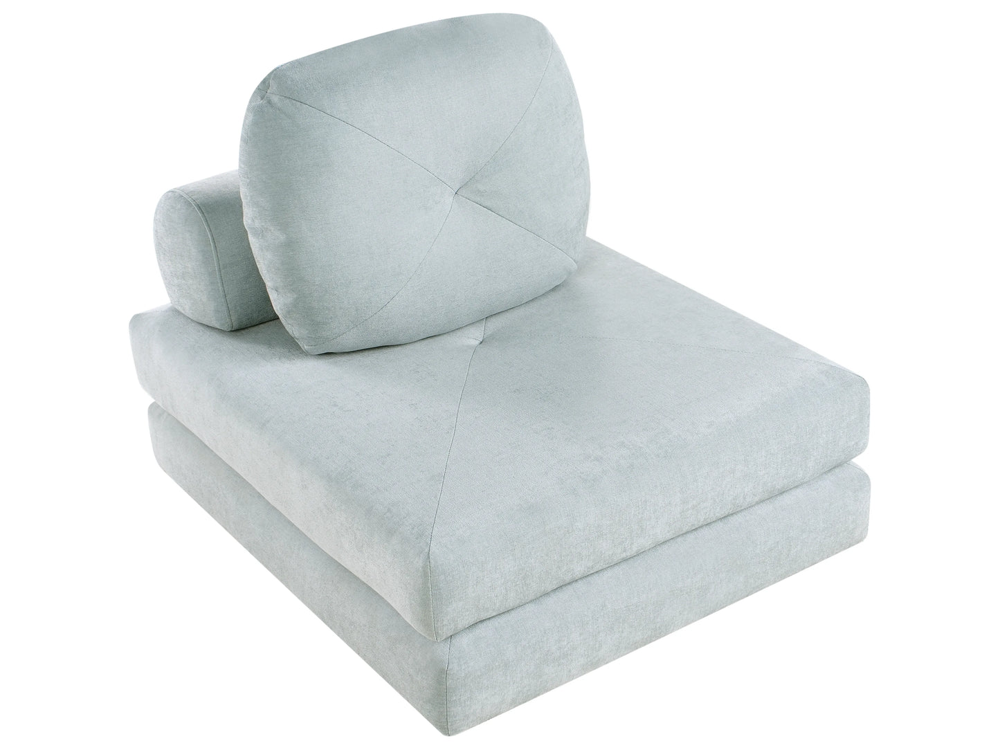  Single Sofa Bed OLDEN Chenille Light Blue