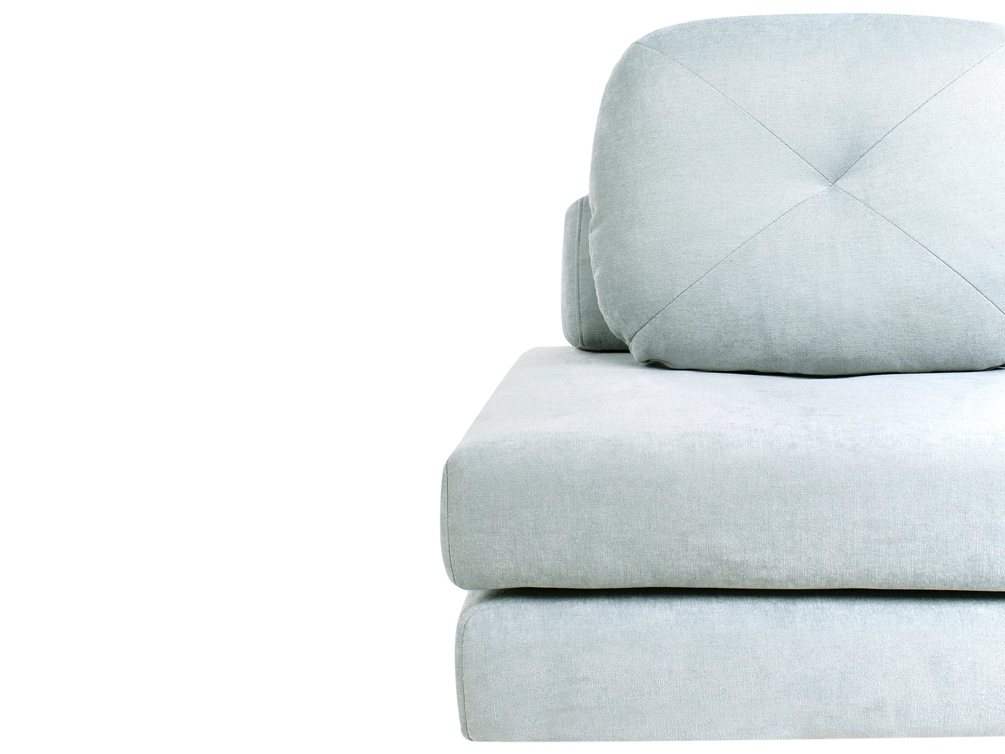  Single Sofa Bed OLDEN Chenille Light Blue