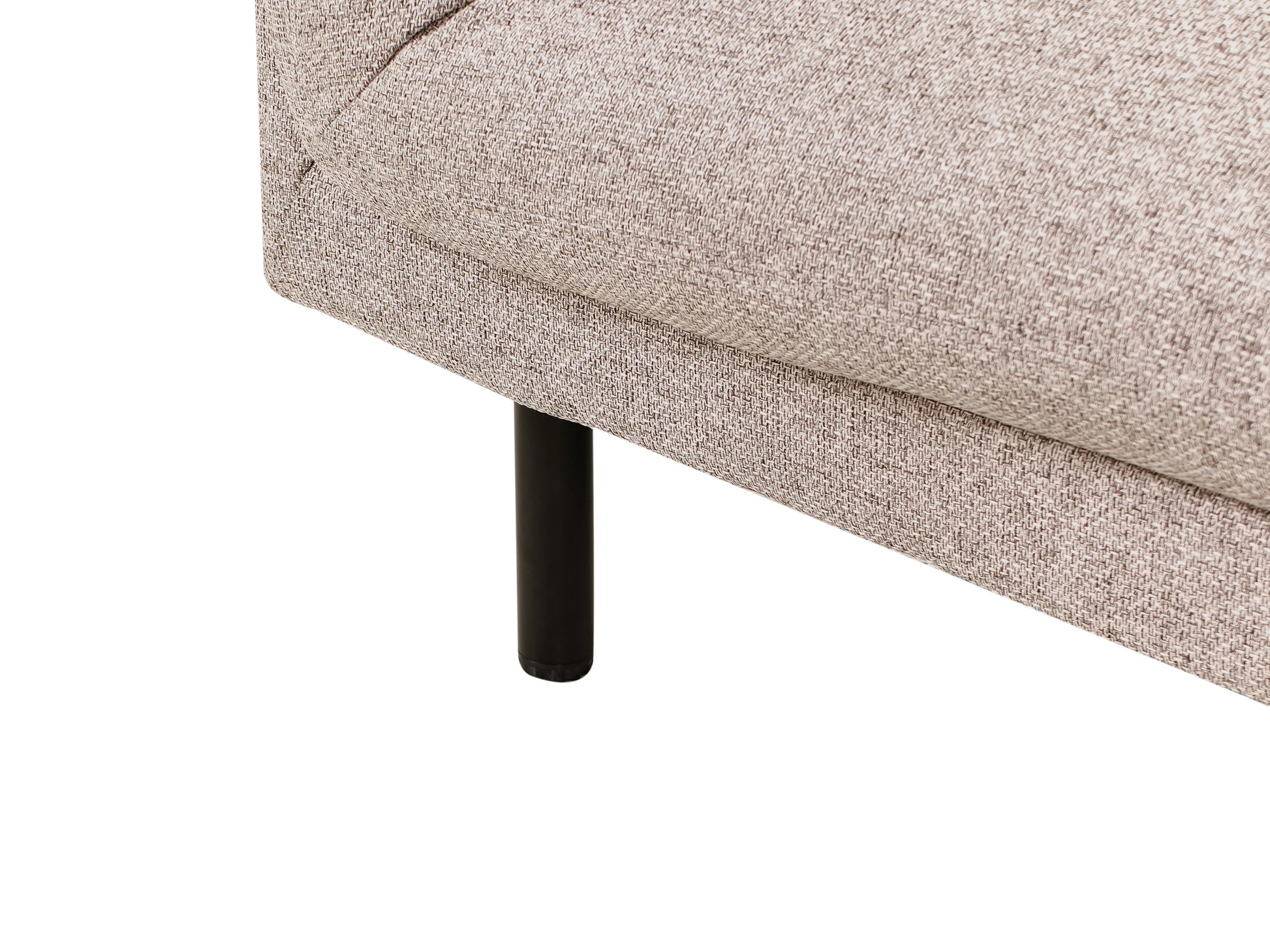  Sofa 2 Seater VORGOD Fabric Light Brown