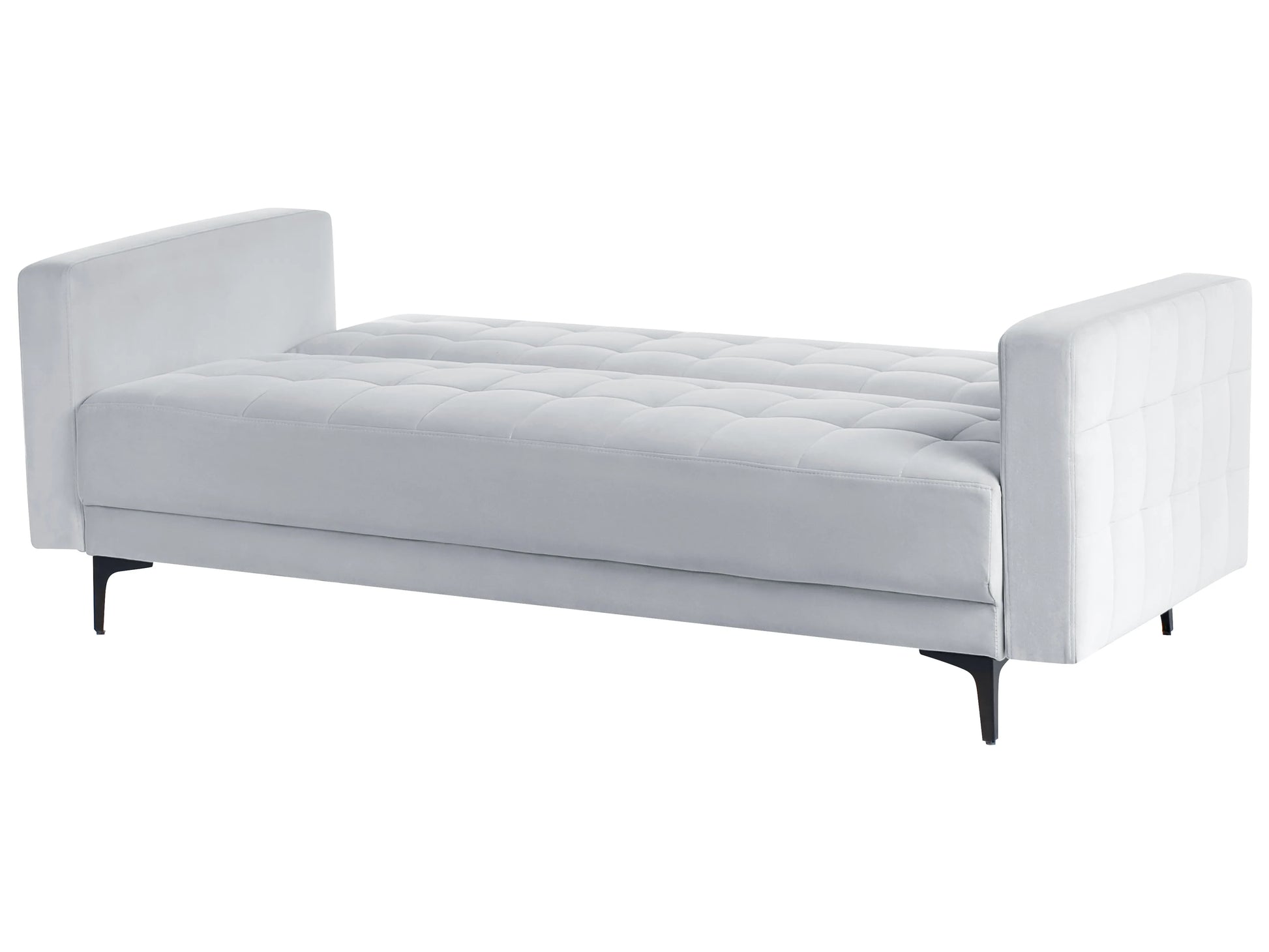 Sofa Bed 3 Seater ABERDEEN Velvet Light Grey