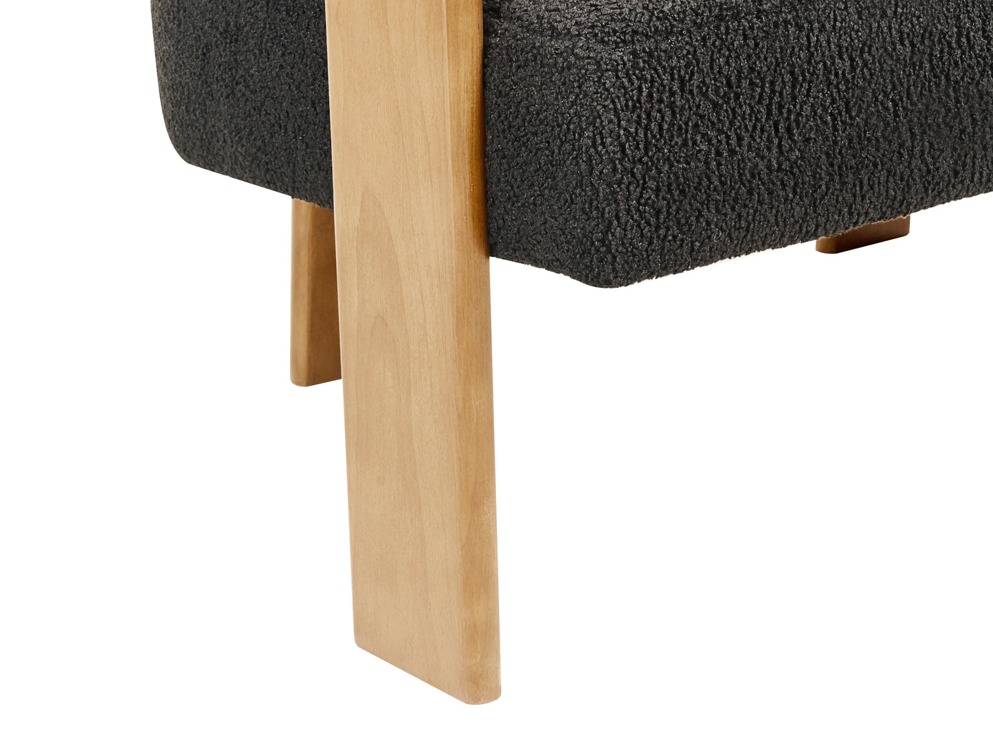  Sofa 2 Seater ILBRO Boucle Black/ Light Brown