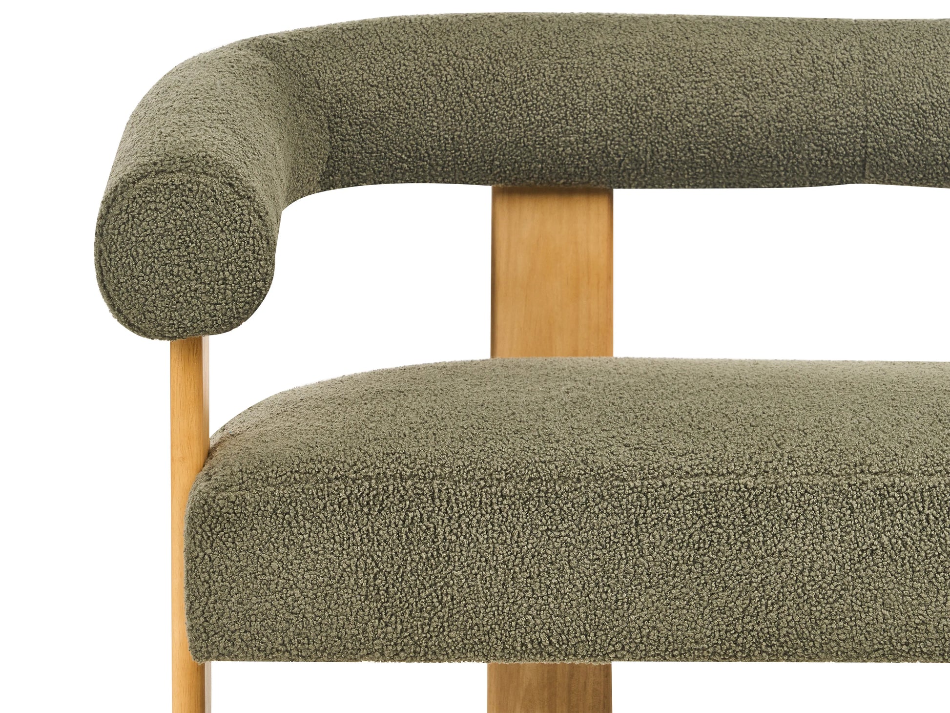  Living Room Set ILBRO Boucle Green/ Light Brown