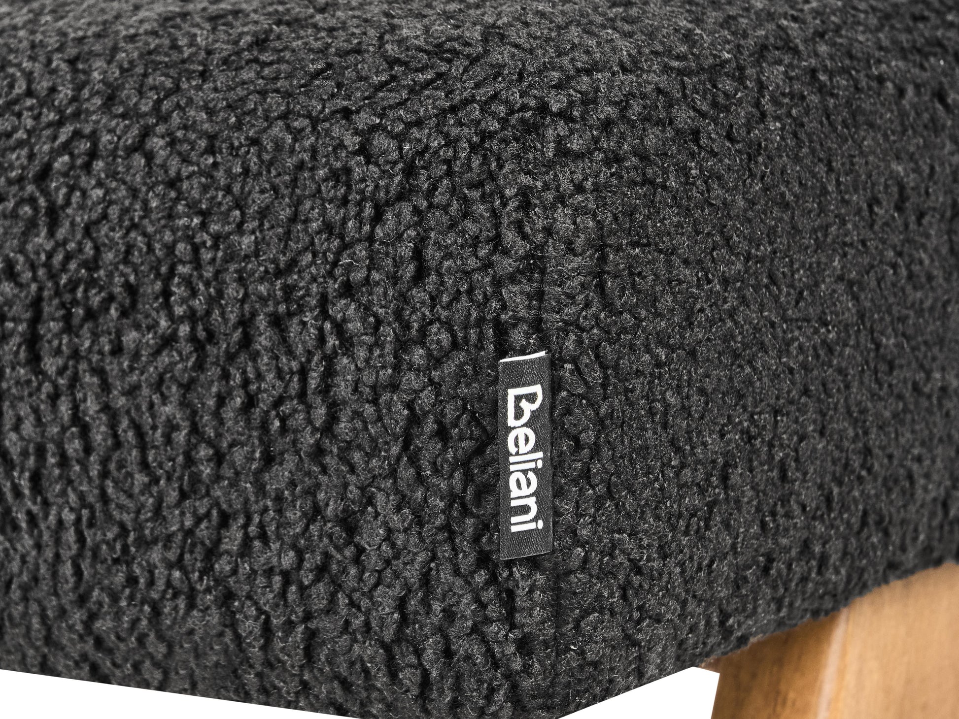  Living Room Set TAMRE Boucle Black/ Light Brown