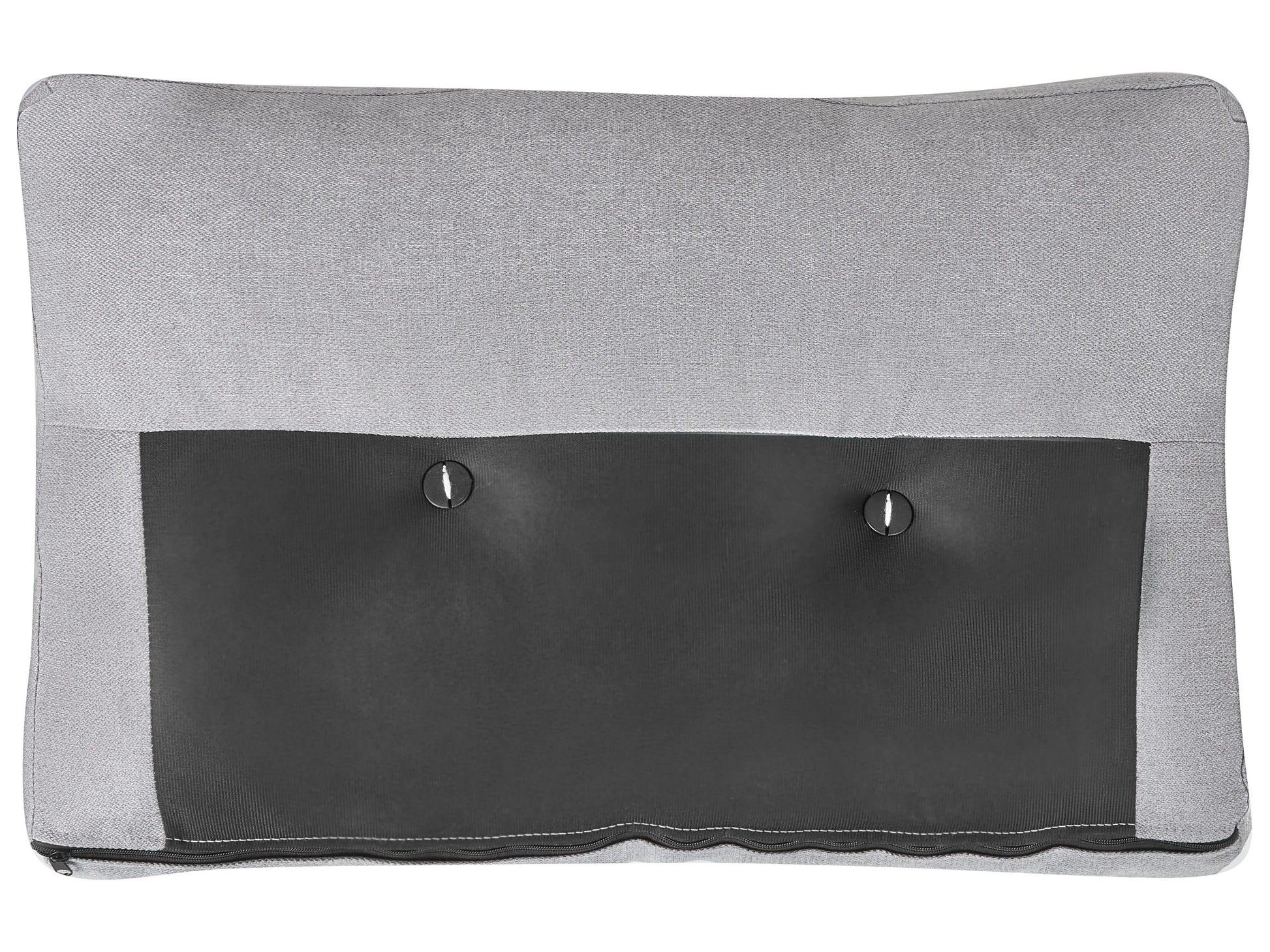  Corner Sofa Bed 4 Seater FLAKK Fabric Light Grey With Storage Right Hand