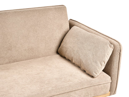  Sofa Bed ASAA Fabric Light Brown