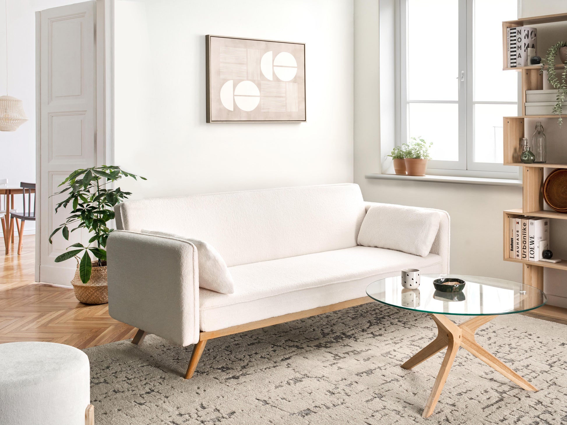 Sofa Bed ASAA Boucle Off-White