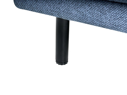  Sofa 3 Seater VORGOD Fabric Dark Blue