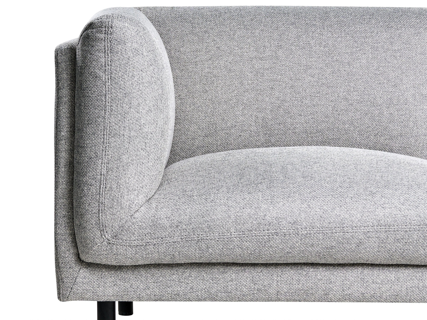  Sofa 3 Seater VORGOD Fabric Light Grey