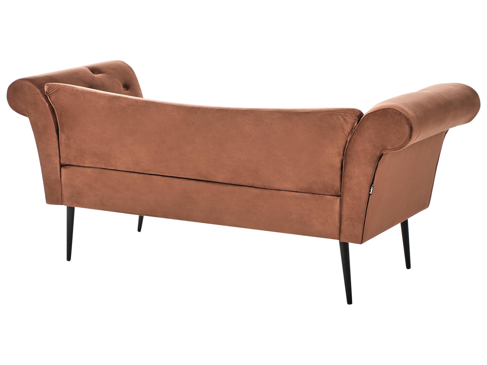  Chaise Longue NANTILLY Velvet Golden Brown