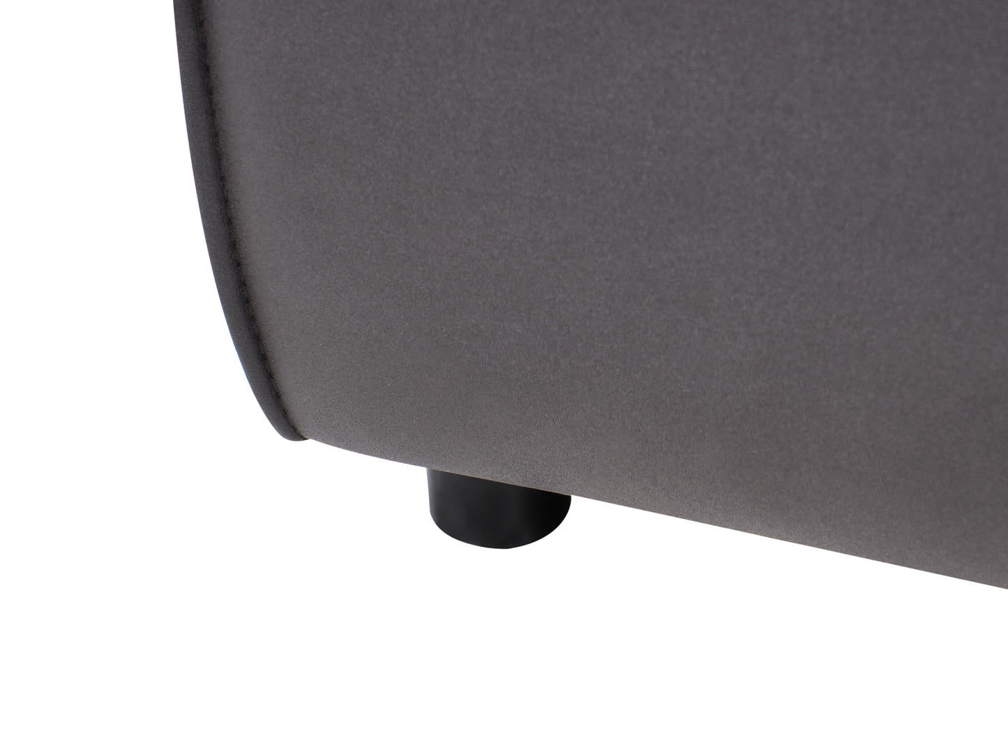  Corner Seat BRANDE Faux Leather Black Symmetrical